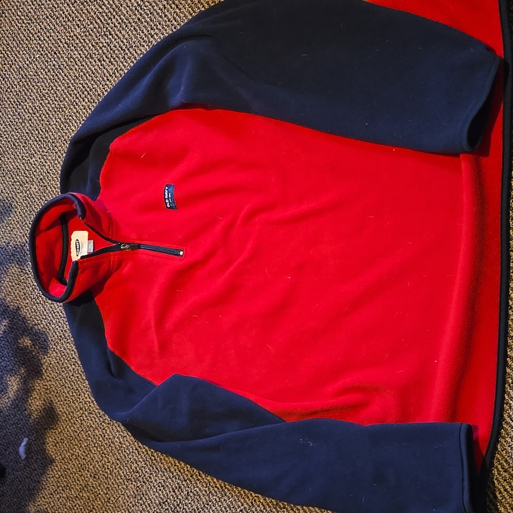 Old navy color block quarter zip sweatshirt plus
